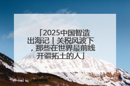 2025中国智造出海记丨关税风波下，那些在世界最前线开疆拓土的人